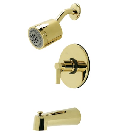 Kingston Brass KB6692NDL Tub and Shower Faucet, Polished Brass KB6692NDL